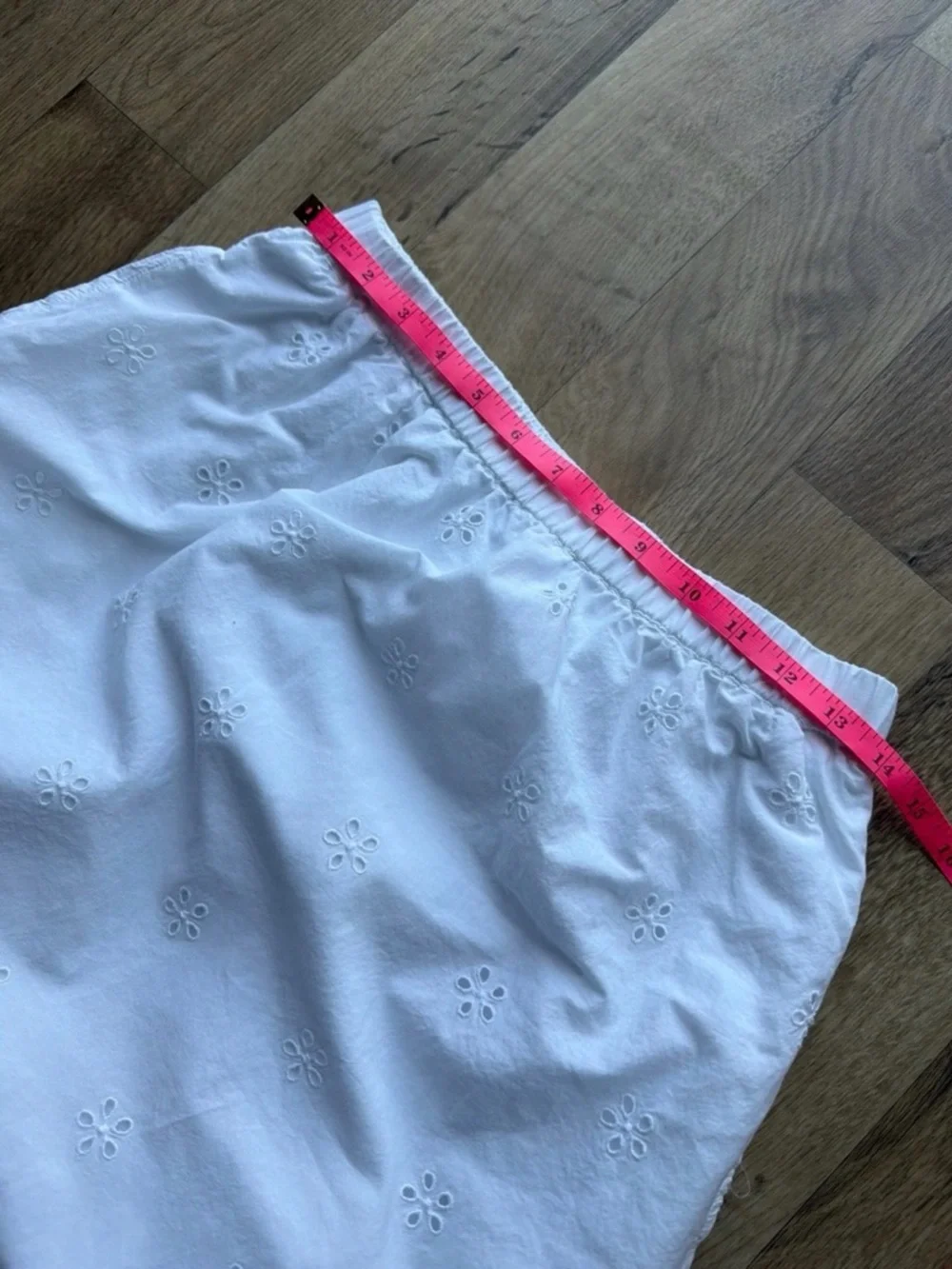 Old Navy White Eyelet Midi Skirt - Picture 7 of 9